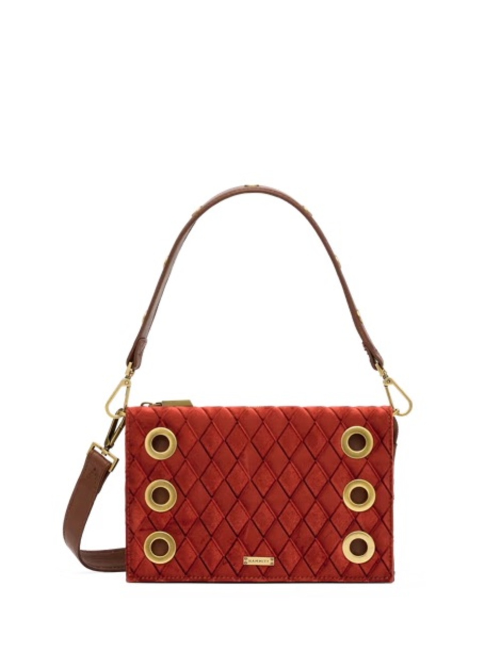 Hammitt Montana Clutch | Monarch Velvet​/​Antique Gold | Sml Like New